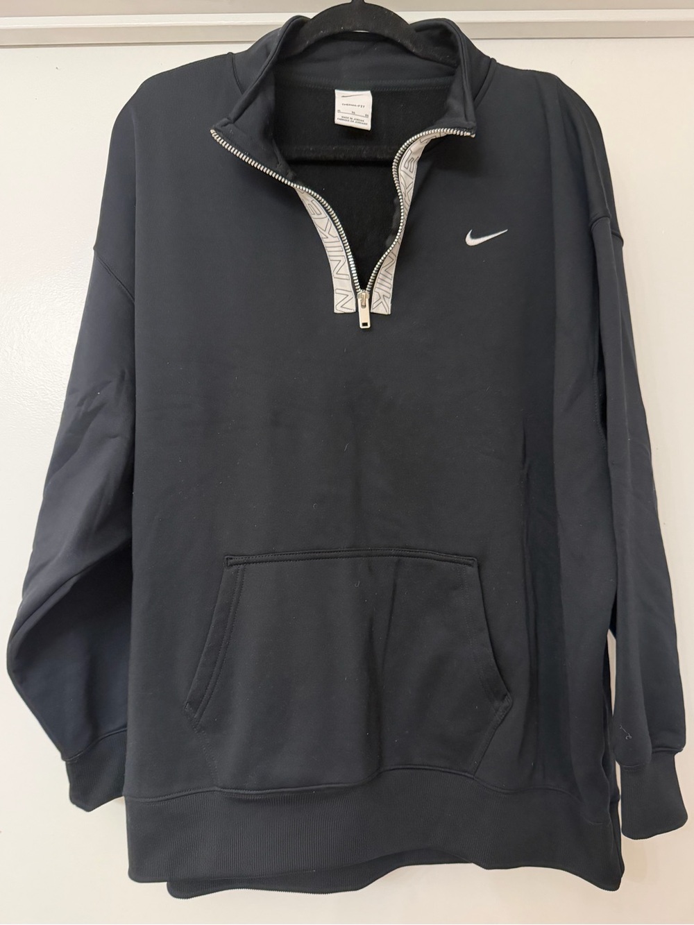 Nike Black Quarter-Zip Pullover Sweatshirt